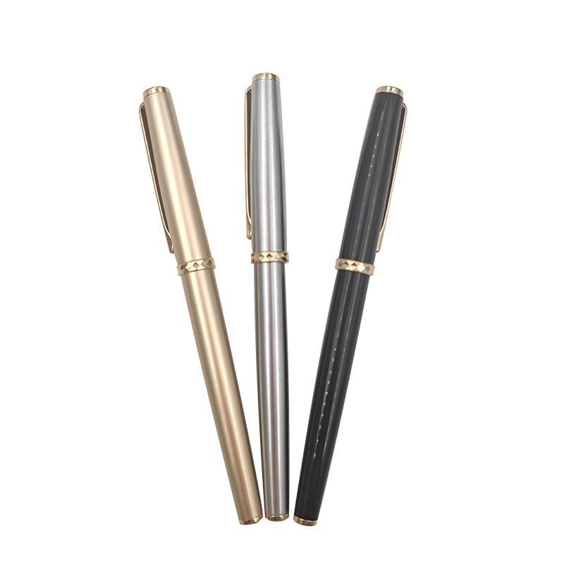 Custom hot sale high quality wood and copper piston retractable fountain pen system