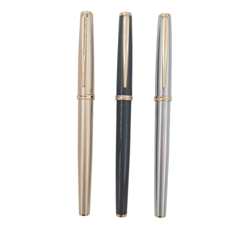 Custom hot sale high quality wood and copper piston retractable fountain pen system