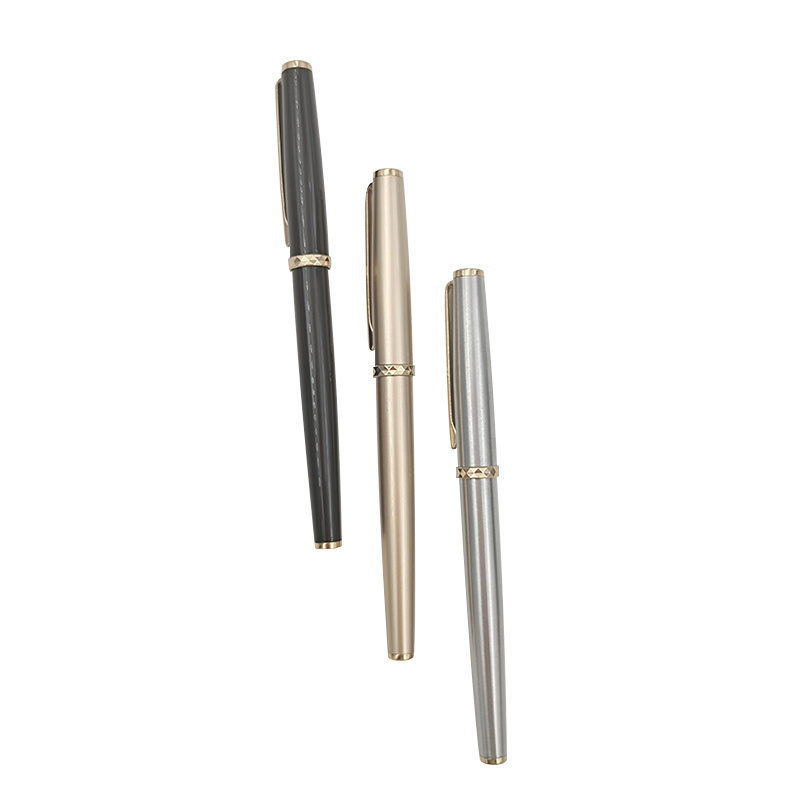 Custom hot sale high quality wood and copper piston retractable fountain pen system