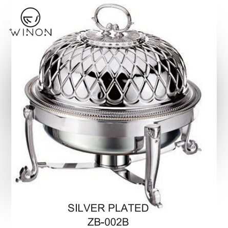 Round Chafing Dish With Stainless Steel Fuel Holder Hot Sale For Restaurant