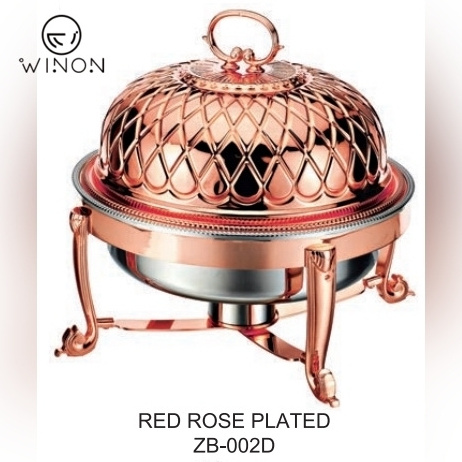 Round Chafing Dish With Stainless Steel Fuel Holder Hot Sale For Restaurant