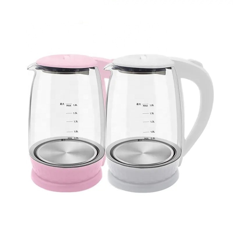 Glass Body Electric Kettle Tea Heater Temperature Control Health Light Keep Warm Smart Glass Water Electric Kettle