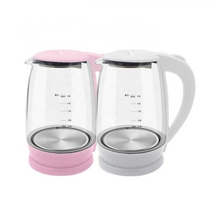 Glass Body Electric Kettle Tea Heater Temperature Control Health Light Keep Warm Smart Glass Water Electric Kettle