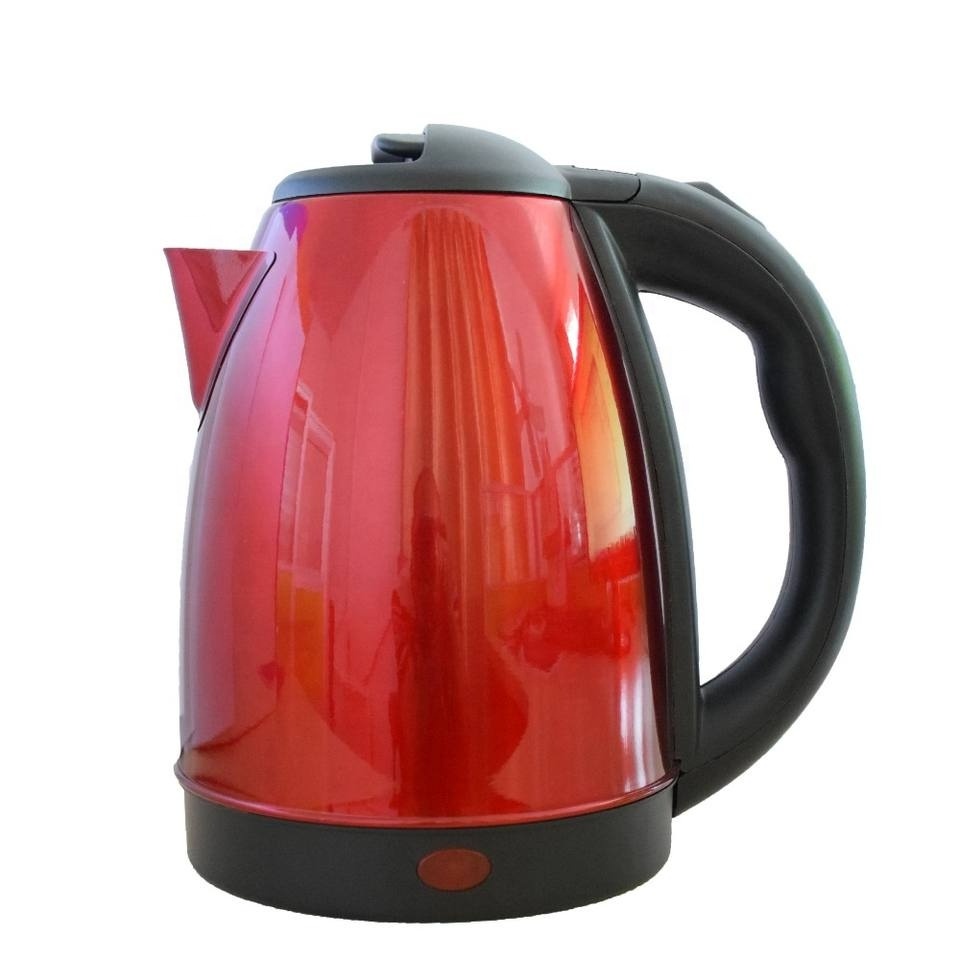 Red Stainless Steel Kettle Electric Hot Sales High Quality 1.5L VDE Plug