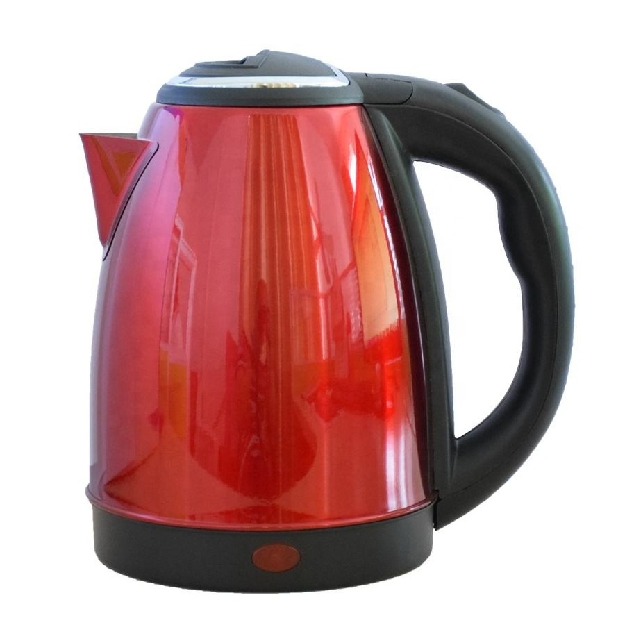 Red Stainless Steel Kettle Electric Hot Sales High Quality 1.5L VDE Plug