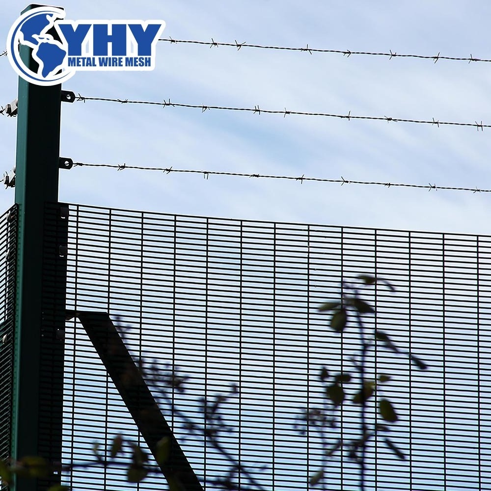 high security anti climbing welded wire mesh clearview fence galore