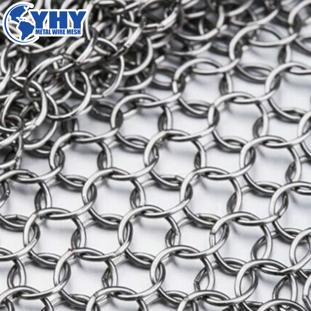 High-quality Stainless steel chain mail mesh for interior and exterior decoration