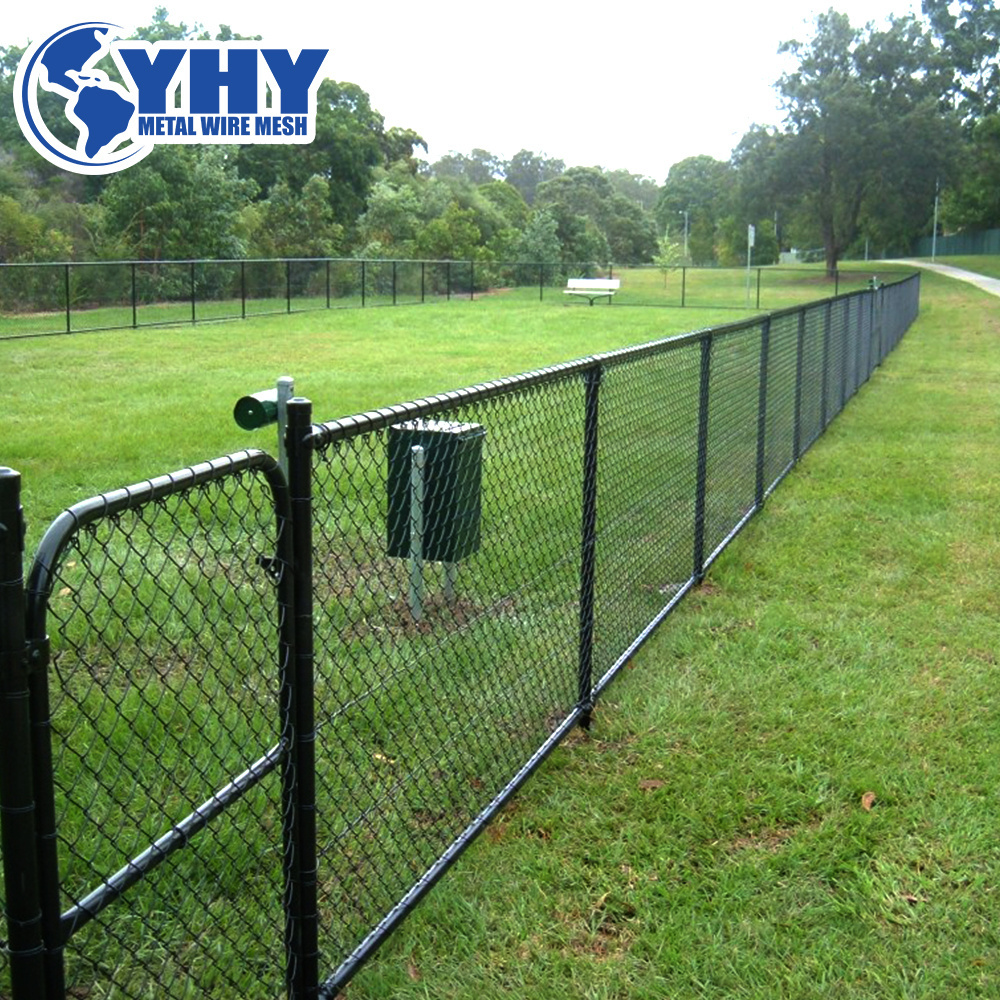 wholesale vinyl  black chain link fence