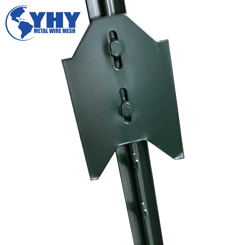 T Bar Posts Factory Supply 1.33 lb/ft 8 Feet Q235 Rail Steel T Studded Post For Sale