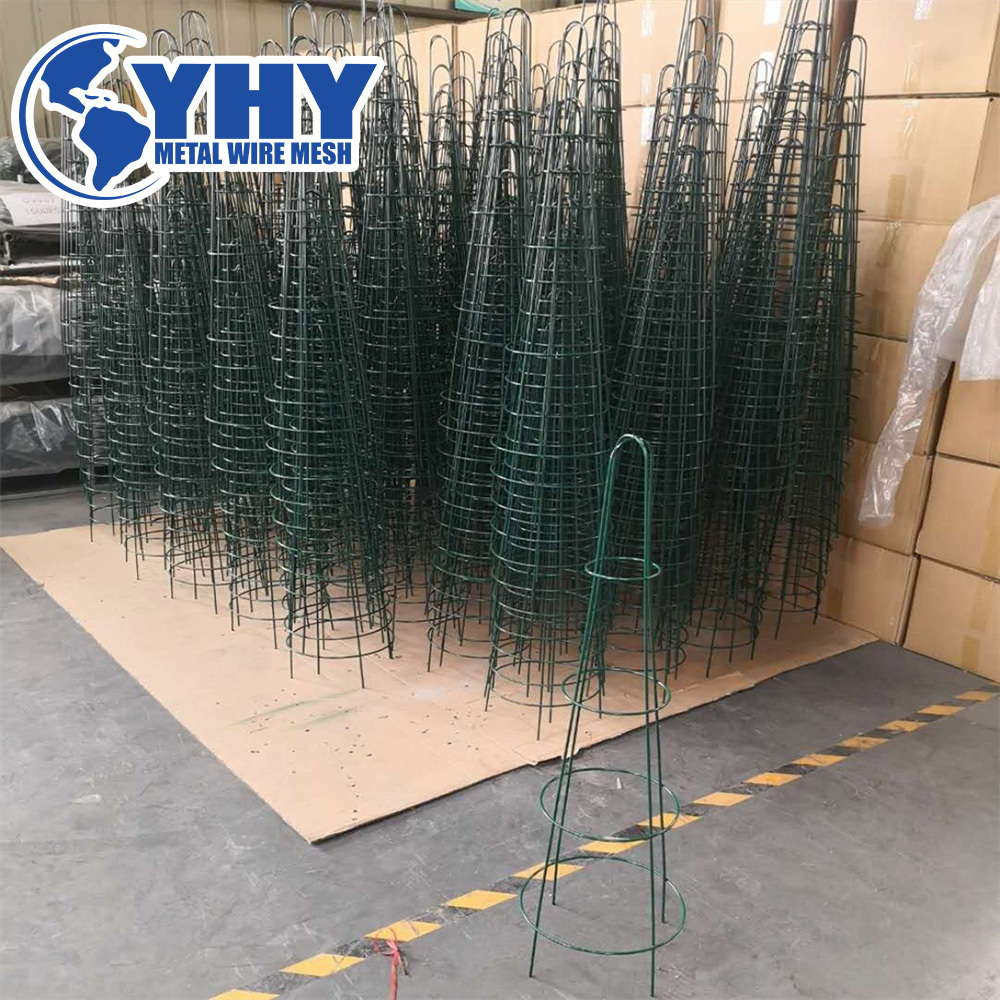 Galvanized tomato plant supports and cages