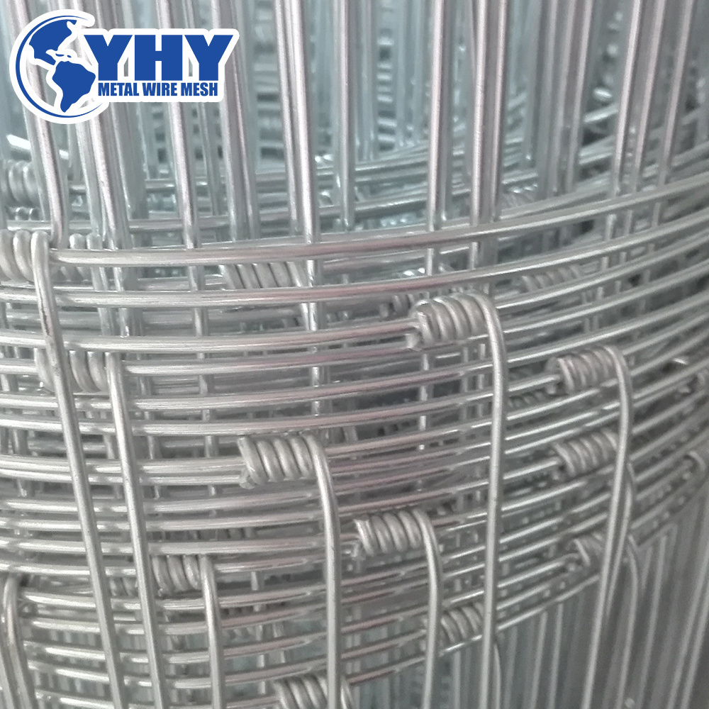 Galvanized hog wire fencing sheep, goat fence hinge joint fast lock tight lock netting