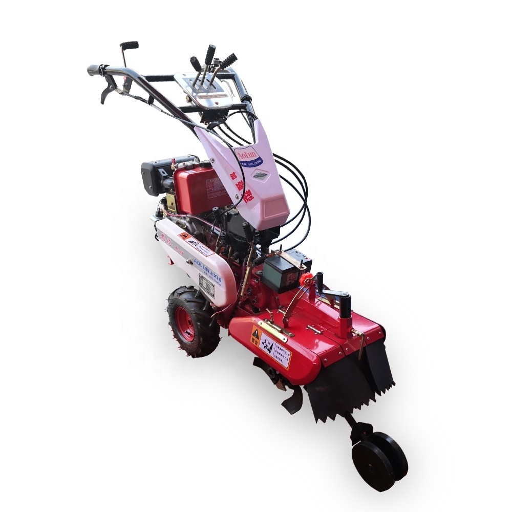 diesel rotary tiller Farm use gasoline power cultivator tiller with weeder