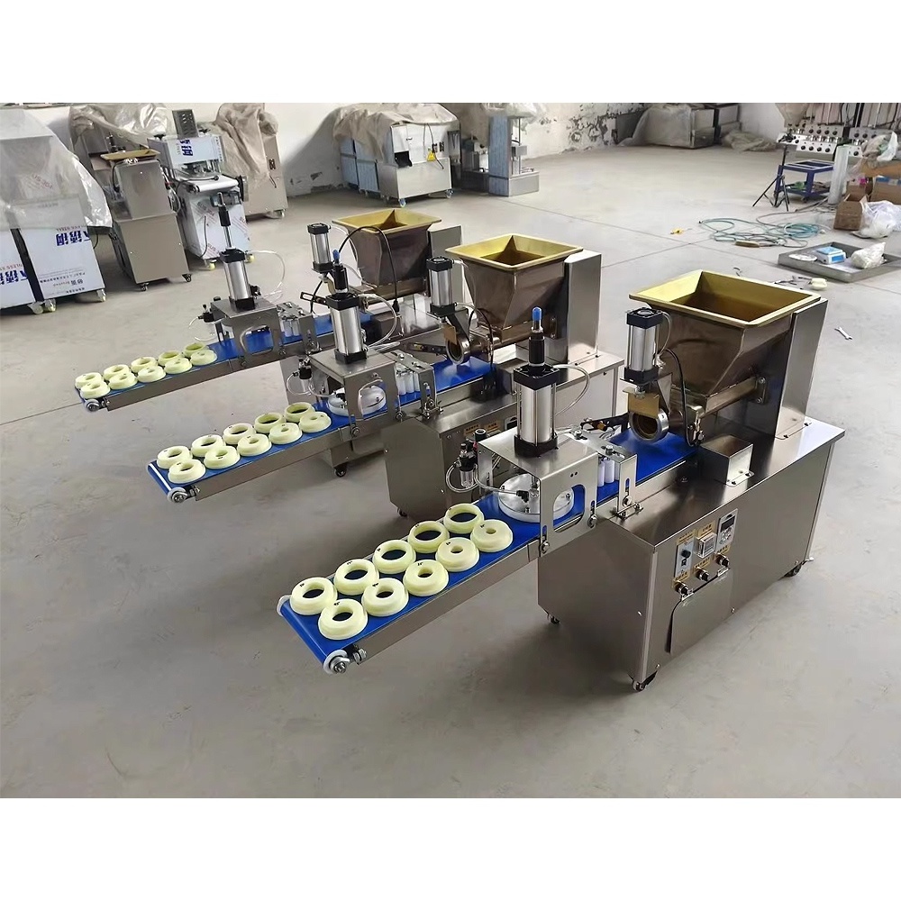 Good Quality Dough Extruder Cutting Machine Naan Making Machine Dough Divider Rounder Press Machine