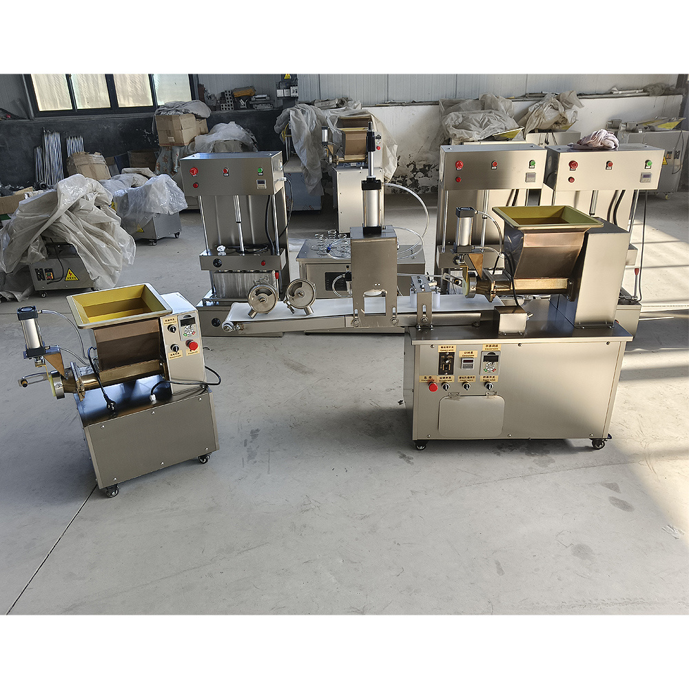 Good Quality Dough Extruder Cutting Machine Naan Making Machine Dough Divider Rounder Press Machine