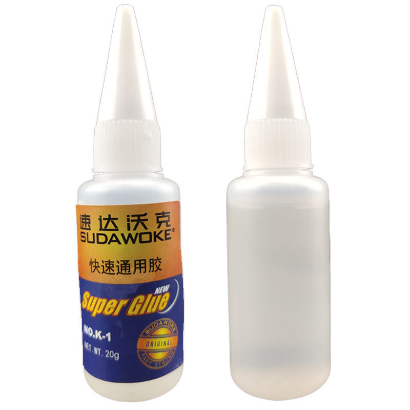 Transparent authentic K-1 fast super glue does not whiten, and the content of strong adhesive is 20g