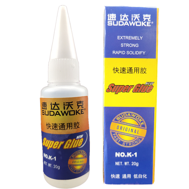 Transparent authentic K-1 fast super glue does not whiten, and the content of strong adhesive is 20g