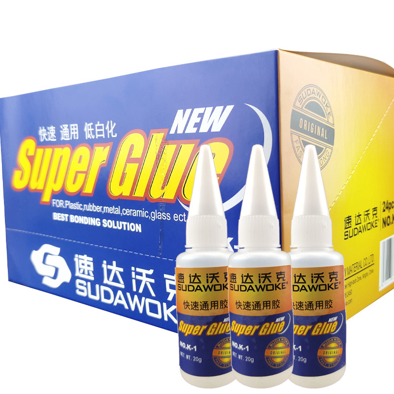 Transparent authentic K-1 fast super glue does not whiten, and the content of strong adhesive is 20g