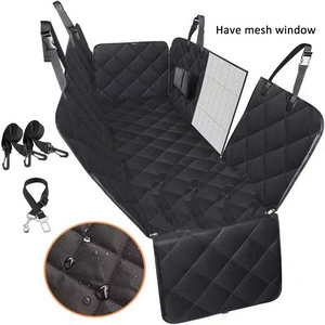 Durable Easy to Install and Remove Pet Waterproof Car Seat Cover Rear Seat Dog Hammock with Mesh Window