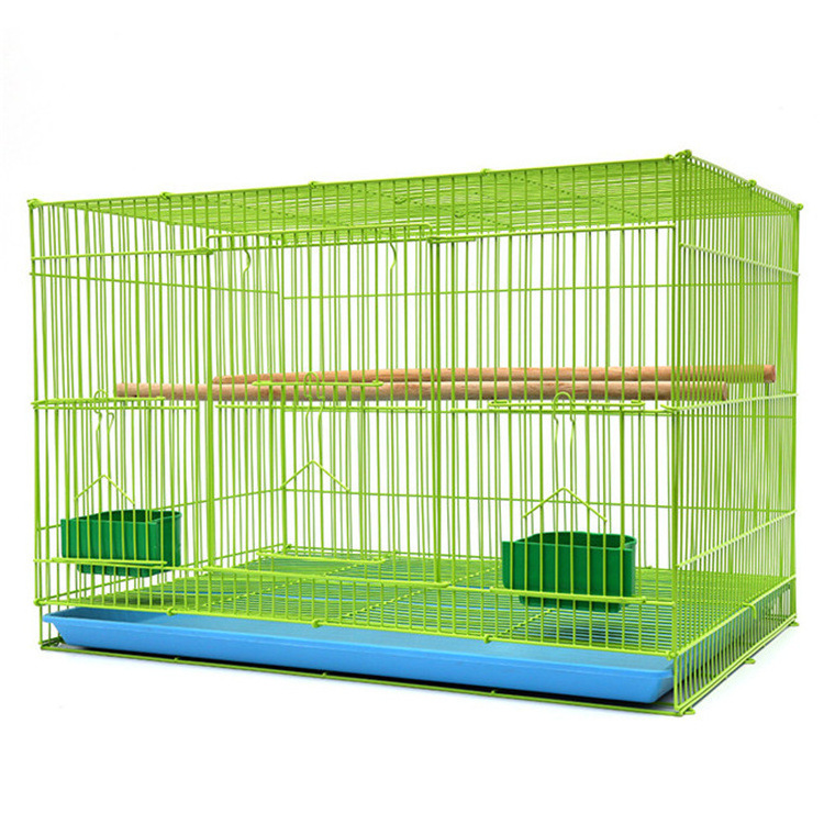 Wholesale Multiple Bird Feeders Steel Wire Mesh Pet Cages for Parrot Canary Finch Bird Breeding Cage