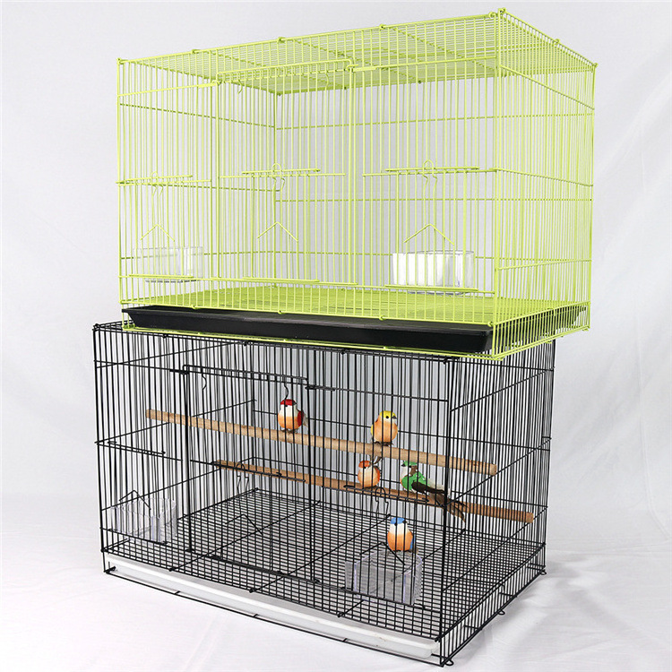 Wholesale Multiple Bird Feeders Steel Wire Mesh Pet Cages for Parrot Canary Finch Bird Breeding Cage