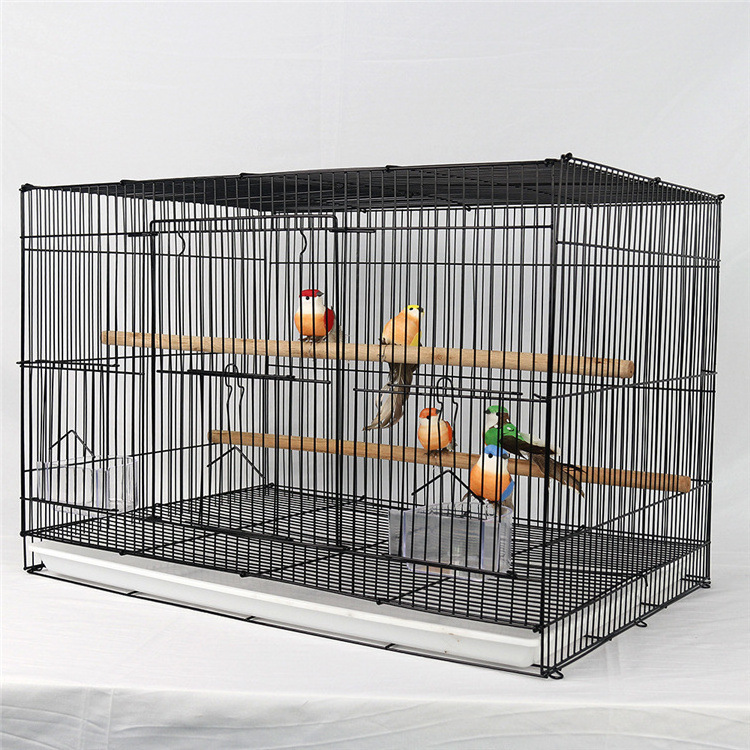 Wholesale Multiple Bird Feeders Steel Wire Mesh Pet Cages for Parrot Canary Finch Bird Breeding Cage