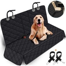 Scratch Proof & Nonslip Heavy Duty Pet Dog Car Seat Cover Back Seat for Cars Trucks and Suvs