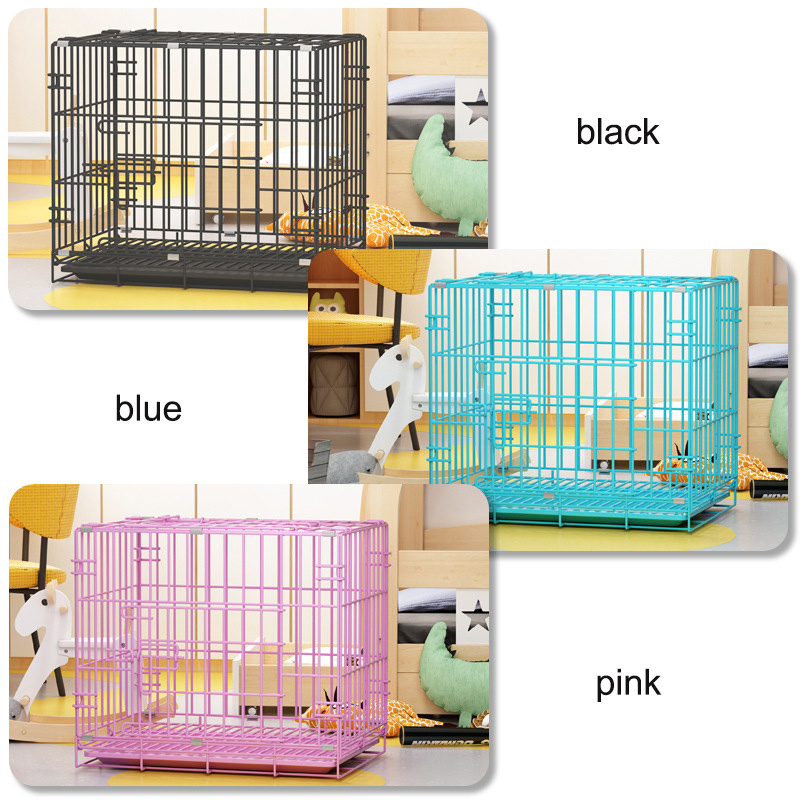 Hot Sale Steel Wire Metal Foldable Stackable Wire Dog Travel Cage for Car