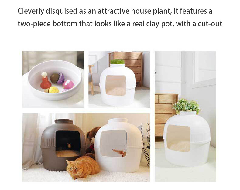 Dropshipping Modern Cat and Dog Detachable House with a Flowerpot Cat Kennel Crate Furniture Indoor Cat House for Rest