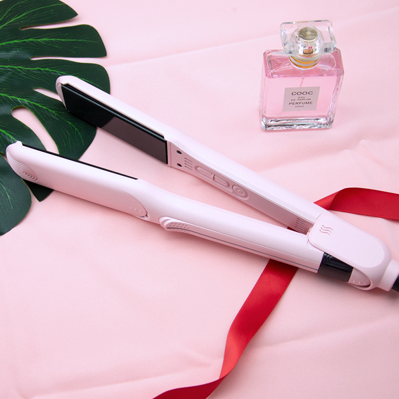 Hair Straighteners With Titaniums Plates Mirror Professional Negative Ion Straightener 480 Degree Infrared Light