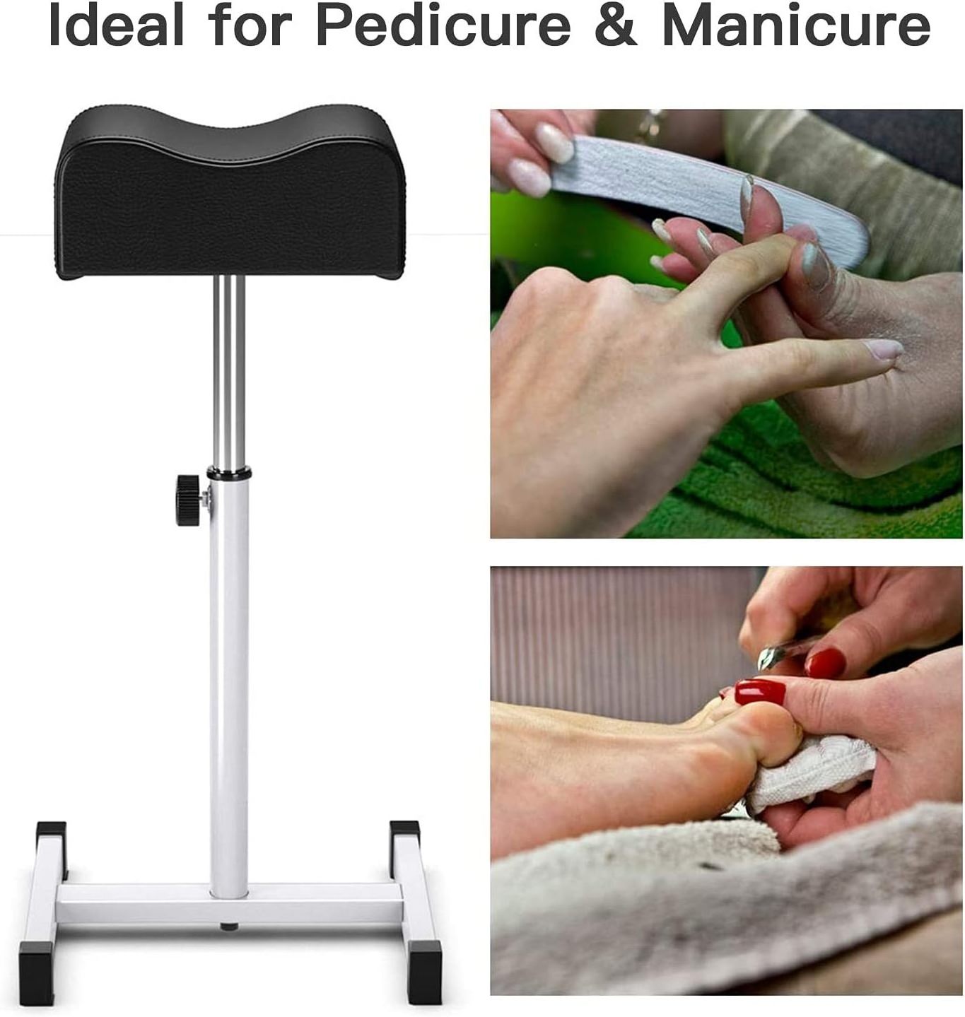 Wholesale Pedicure Manicure Footrest Adjustable Seat Height Technician Nail Equipment Pedicure Stool Salon Spa