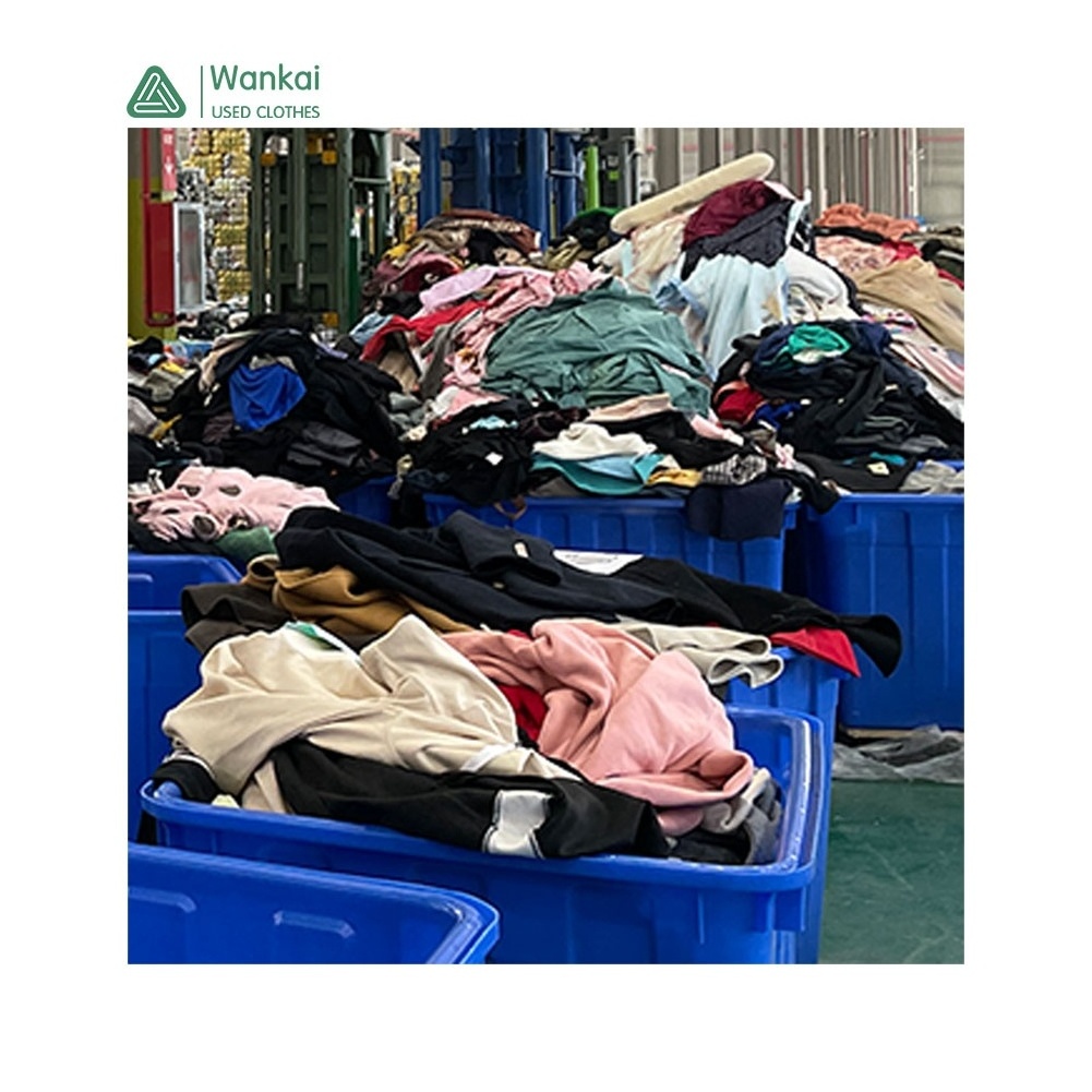 CwanCkai High Standard Sorted Used Clothes Bales, Good Price 45-100 Kg Thrift Clothes Branded Used Bales