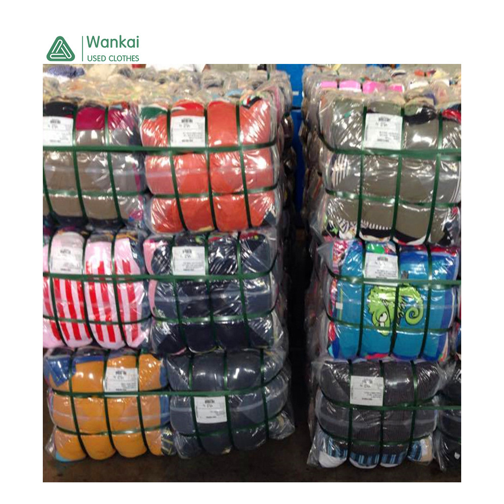 Wankai Apparel Manufacture Second Hand Clothing Mixed Bales, Cheap Price Bea Bale Of Used Clothes