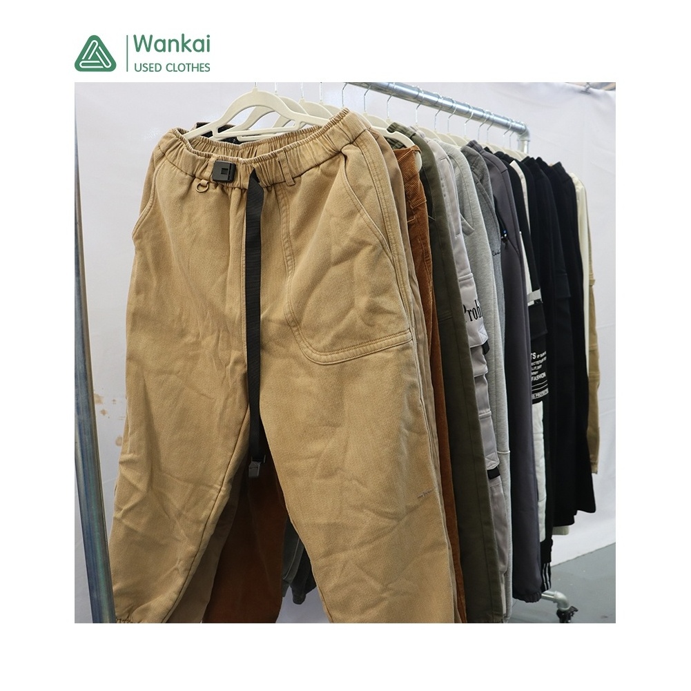 CwanCkai Good Quality New Designs Used Mix Cotton Pants, Low Price Ukay Ukay Bales Second Hand Men Bicycle Pants