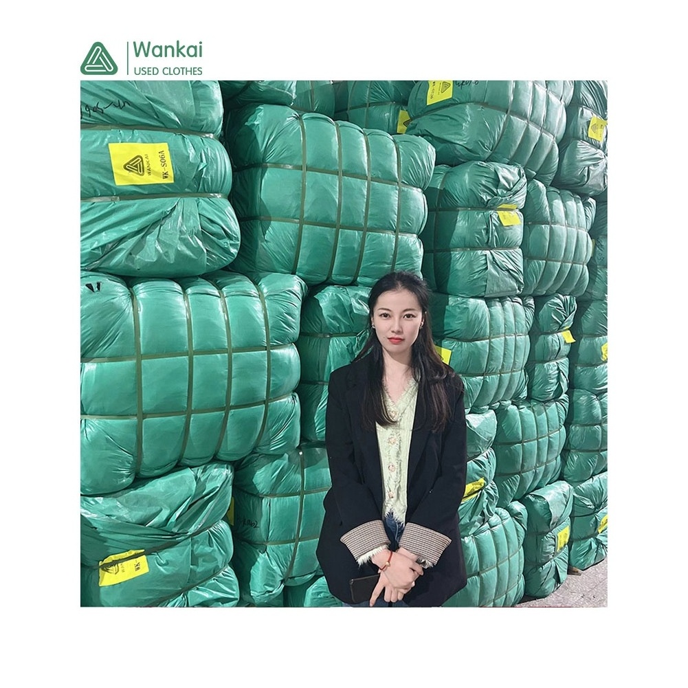 CwanCkai High Standard Sorted Used Clothes Bales, Good Price 45-100 Kg Thrift Clothes Branded Used Bales