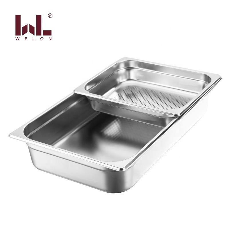 American gastronorm trays 201 stainless steel gn pan steam table pan with anti-jamming