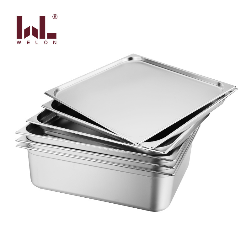 Anti-jamming shape European Style Gastronorm Gelato Pan 1/3 stainless steel food pan chafing dish Ice Cream Container