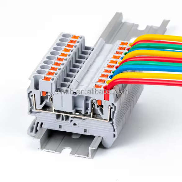 Electrical Connector DEGSON screw din rail terminal block connector PC10 UK10N UKK connector Electric terminal block