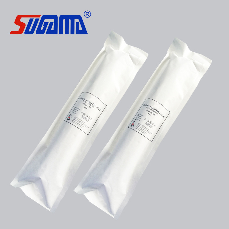 wound care paraffin gauze dressing 10 x 10cm sterile package