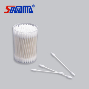 Different packages sterile cotton swab plastic stick for medical use