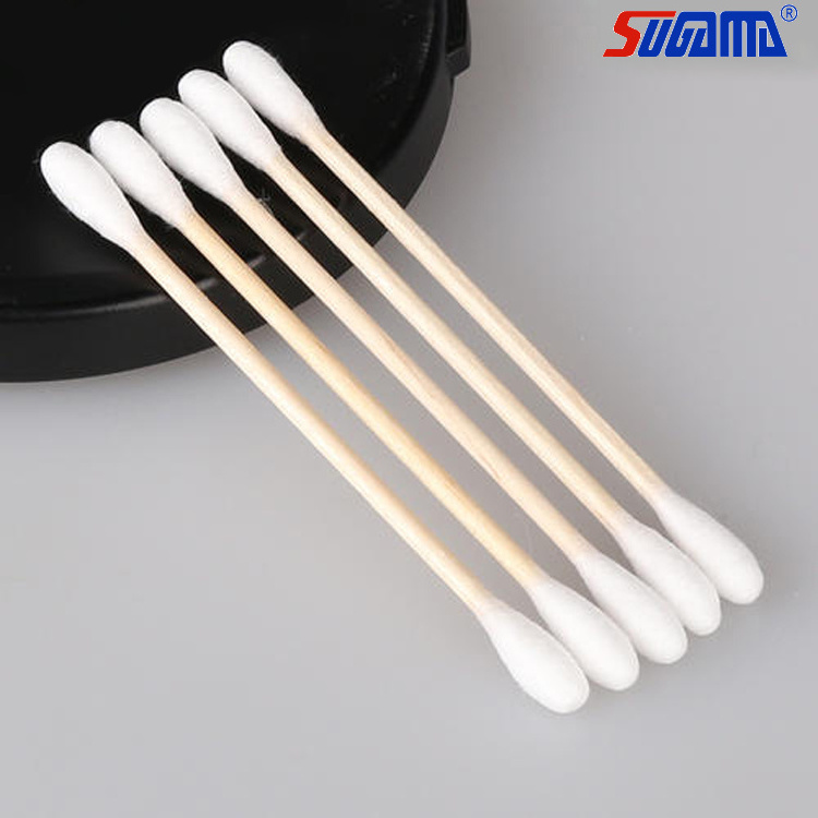 Different packages sterile cotton swab plastic stick for medical use