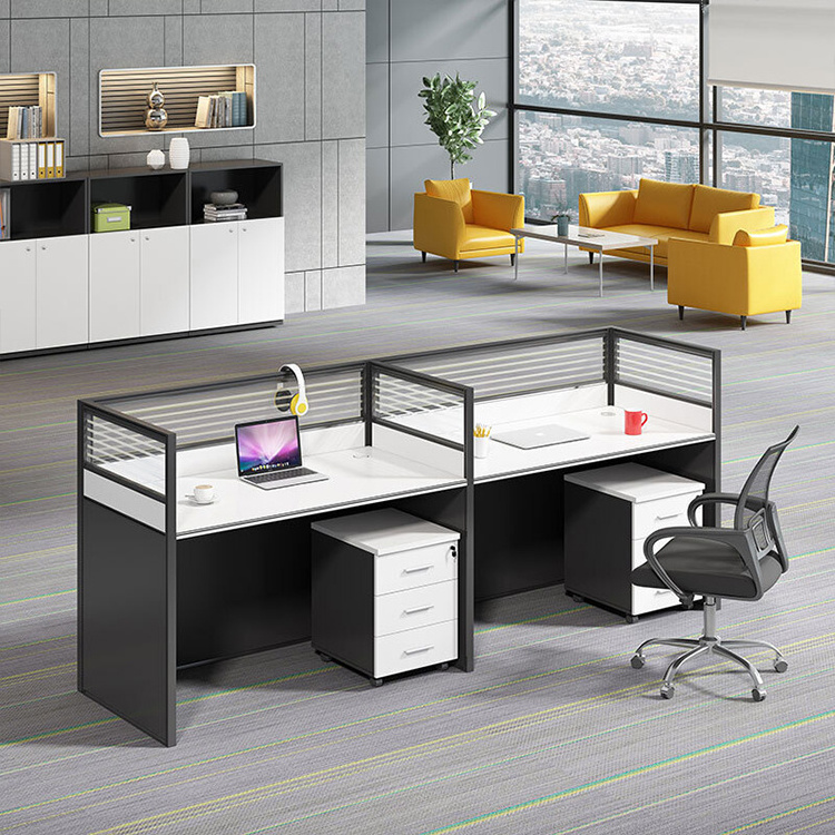 Desk Glass Screen Cubicles computer office Furniture Modern Office Partition Workstation turkish furniture