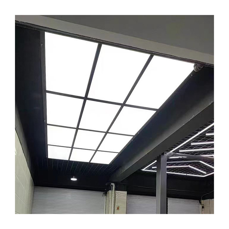 High Luminous Efficiency LED Panel Light Hexagonal Ceiling Detailing Lamp for Car Garage & Room Use