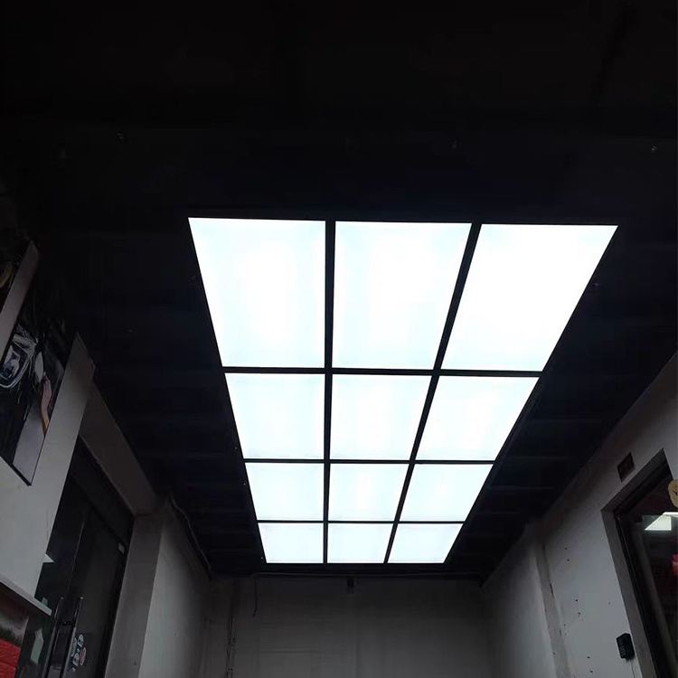 High Luminous Efficiency LED Panel Light Hexagonal Ceiling Detailing Lamp for Car Garage & Room Use