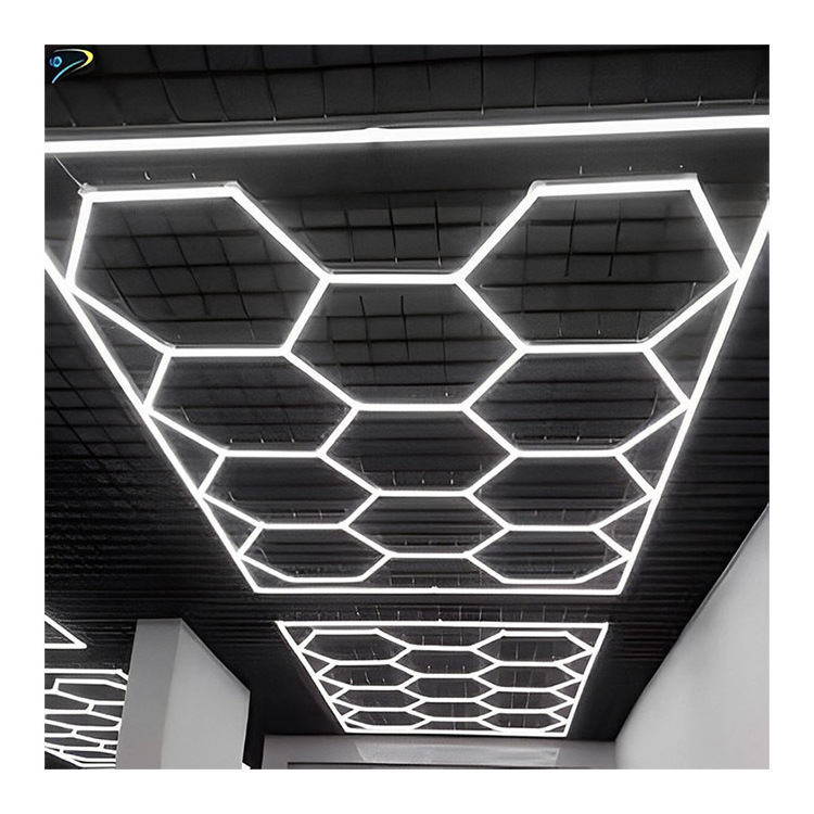 2024 Best Quality LED Hexagon Honeycomb Detailing Working Light Garage LED Light with Excellent Hexagon LED Detailing