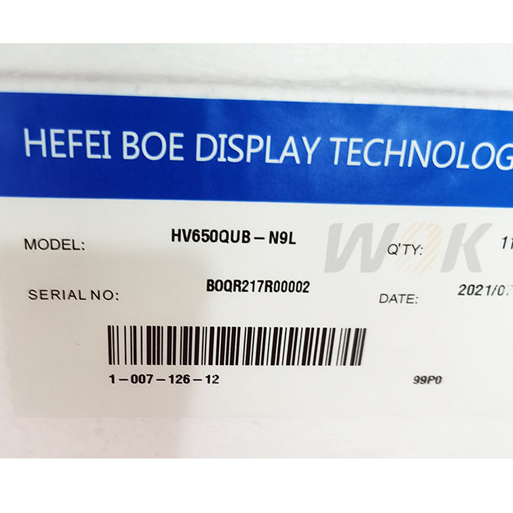 BOE HV650QUB-N9L Tv Panel 65 Inch Replacement Lcd Screen Tv Lcd Panel For Tv 65