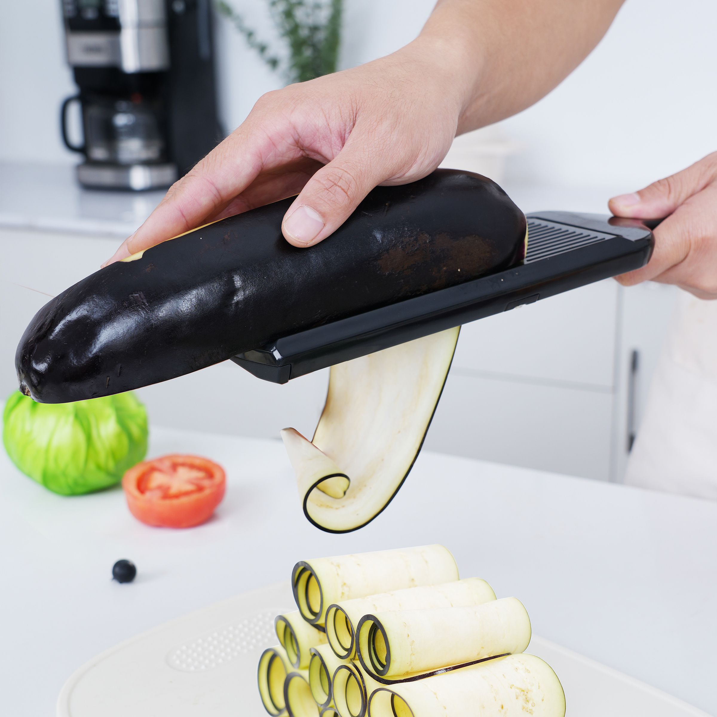 Bevel Cutter Mandoline Fruit Food Chopper Manual Plastic Vegetable Slicer with Variable Blades