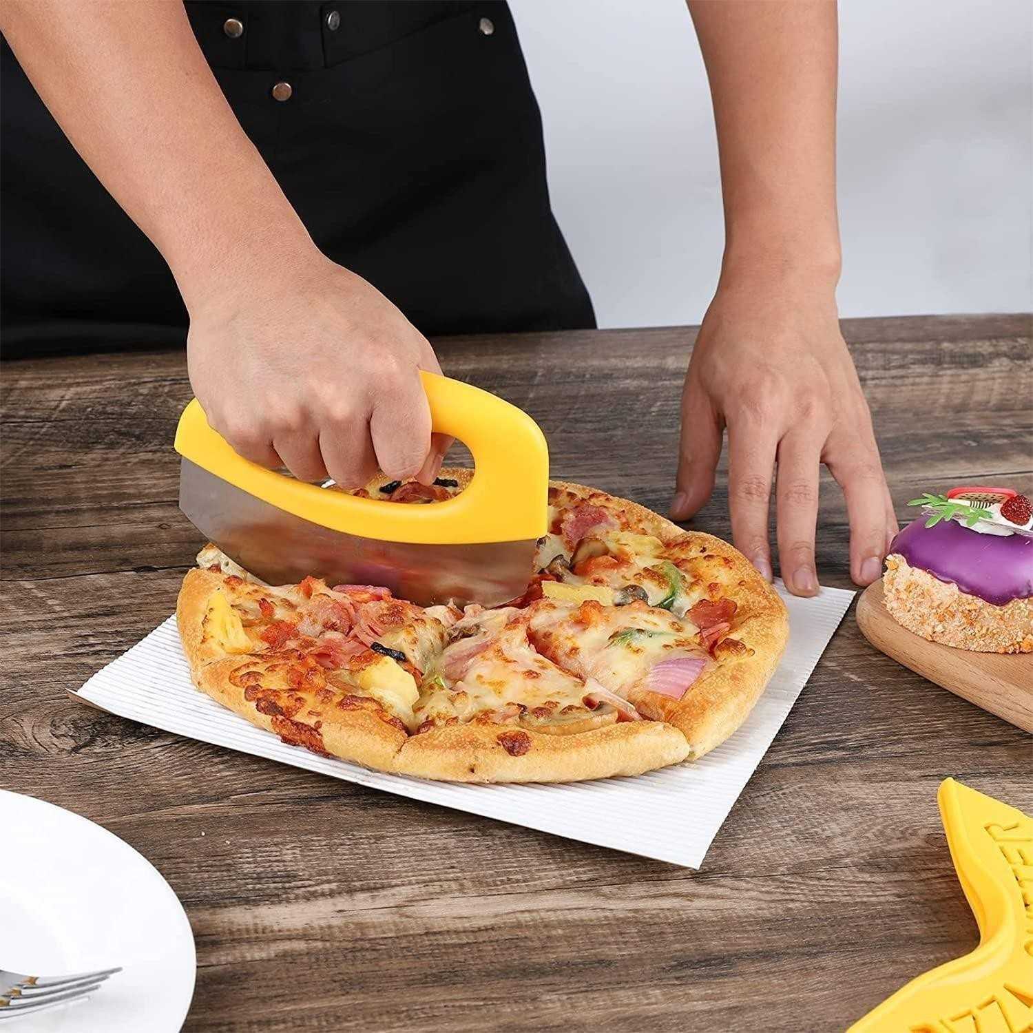 Hot Selling Stainless Steel Pizza Slicer Wheel Pizza Knife Cutters for Kitchen Tool for Crust Pie Salads