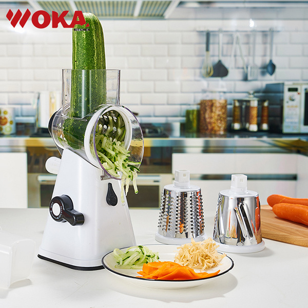 Fruit Chopped Salad Maker Tools Machine Rotary Vegetable Slicer Salad Maker Drum Grater