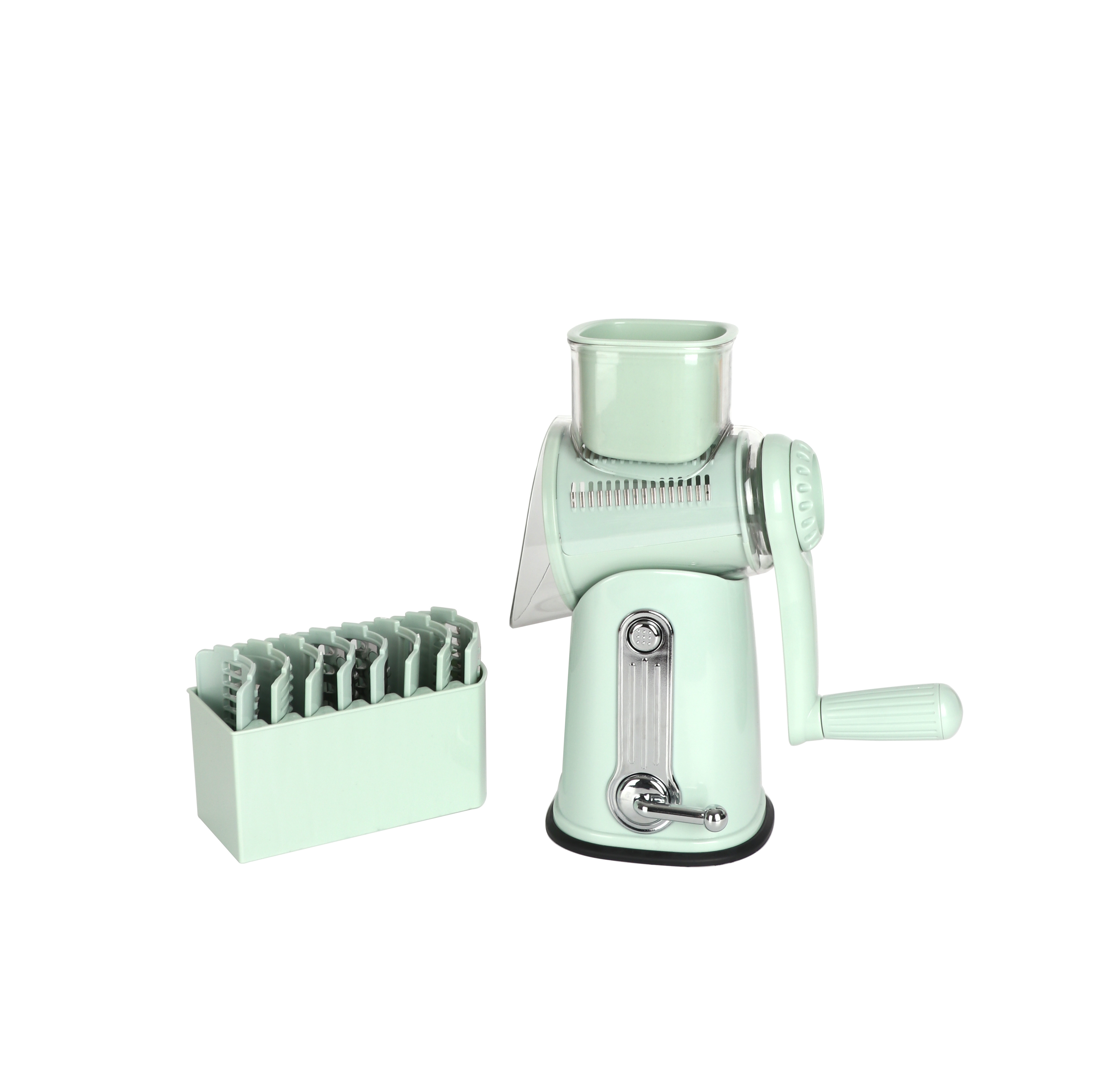 Kitchen Accessories Cucumber Slicer Vegetable Salad Grater Multifunction Vegetable Chopper Cutter with 5 Drum Blades