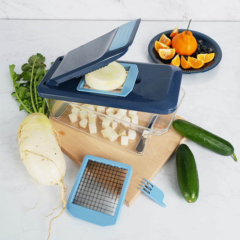 Vegetable Cutter Shredder With Container Salad Cutter Grater Vegetable Chopper Slicer Dicer